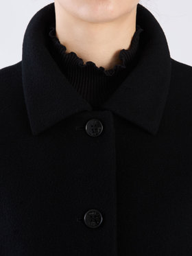 To b. by agnès b. 【Outlet】ウール ロングコート ブラック