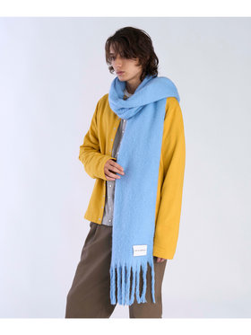 To b. by agnès b. カラー マフラー ブルー