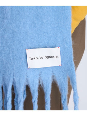 To b. by agnès b. カラー マフラー ブルー