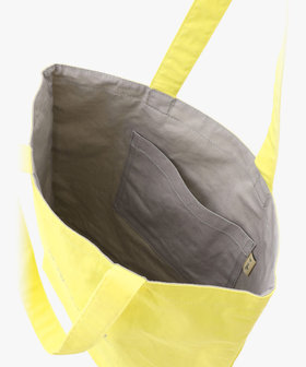 VOYAGE ウィメンズ バッグ＆ウォレット ロゴ コットン リバーシブル トートバッグ "Paulette" YAS18-01 イエロー