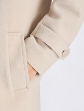 To b. by agnès b. ウール ロングコート ホワイト