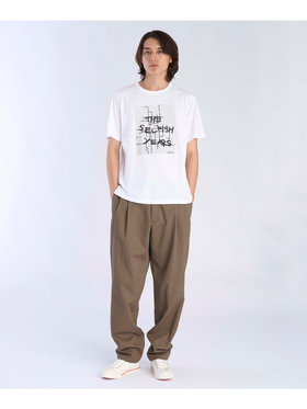 FEMME ウィメンズ オーガニックコットン プリント 半袖 アーティスト Tシャツ ”JIM JOE” ホワイト