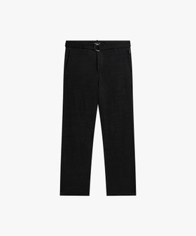 HOMME メンズ メンズ リネン ジャージー パンツ ブラック