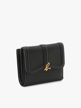 VOYAGE ウィメンズ バッグ＆ウォレット レザー 三つ折り ウォレット”Ingrid” ZAW03-01 ブラック