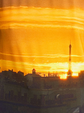 FEMME ウィメンズ フォトプリント 長袖 Tシャツ ”Sunset in Paris” マルチ