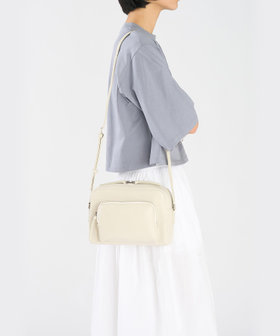 VOYAGE ウィメンズ バッグ＆ウォレット レザー ラージ ショルダーバッグ "Angele" ABS04-03 ホワイト系その他