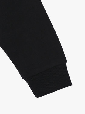 ENFANT ユニセックス キッズ ロゴ コットン 長袖 スウェット ブラック