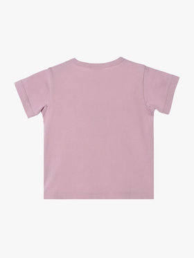 ENFANT ベビー ベビー ロゴ ハート プリント コットン 半袖 Tシャツ ピンク