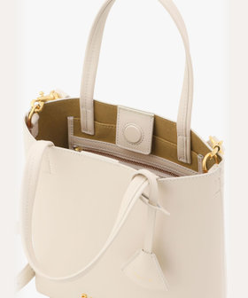 VOYAGE ウィメンズ バッグ＆ウォレット レザー 2way スモール トートバッグ ABS03-01 ホワイト系その他