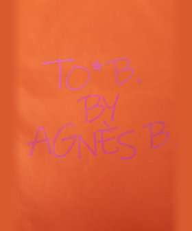 To b. by agnès b. マルチカラー ロゴ トート セット オレンジ