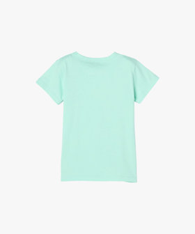 ENFANT ユニセックス キッズ ロゴ コットン 半袖 Tシャツ ブルー