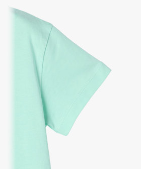 ENFANT ユニセックス キッズ ロゴ コットン 半袖 Tシャツ ブルー