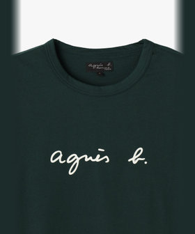 HOMME メンズ メンズ ロゴ プリント 半袖 Tシャツ "Brando" グリーン