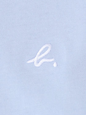 ENFANT ガールズ キッズ "b."ロゴ プリント コットン 長袖 Tシャツ ネイビー