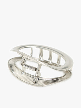 To b. by agnès b. ”To b.” ロゴ ヘアクリップ シルバー