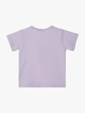 ENFANT ベビー ベビー ロゴ ハート プリント コットン 半袖 Tシャツ パープル系その他