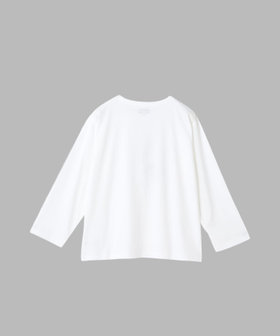 FEMME ウィメンズ アイコニック コットン 七分丈 Tシャツ "Lezard" ホワイト
