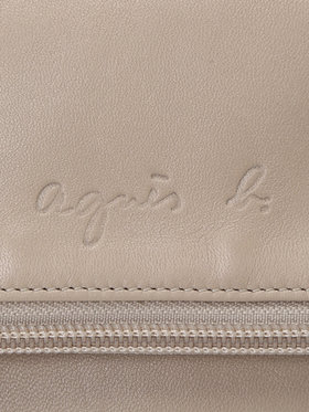 FEMME ウィメンズ ラムスキンレザー ショルダーバッグ "Asya" ベージュ