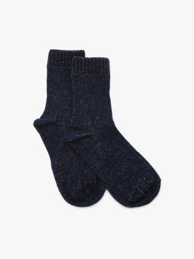 FEMME ウィメンズ シルバーラメ ソックス "Estelle" ブルー系その他