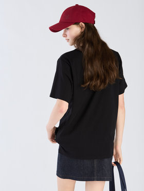 To b. by agnès b. 【Outlet】To b. by agnes b.× green label relaxing オーガニックコットン フォトプリント Tシャツ ブラック