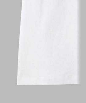 FEMME ウィメンズ "b."ロゴ 刺繍 コットン 半袖 Tシャツ "Brando" ホワイト
