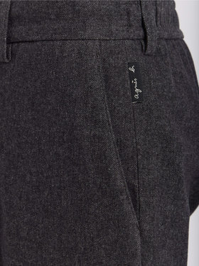HOMME メンズ メンズ ヘリンボーン コットン パンツ グレー