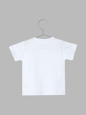 ENFANT ベビー ベビー ロゴ コットン 半袖 Tシャツ ホワイト