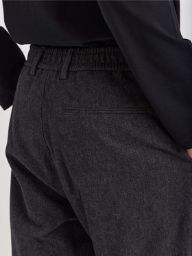 HOMME メンズ メンズ ヘリンボーン コットン パンツ グレー
