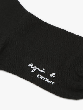 ENFANT ユニセックス キッズ ソックス ブラック