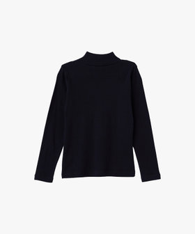 ENFANT ユニセックス キッズ "b." ロゴ コットン 長袖 Tシャツ ブラック