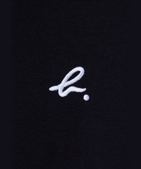 ENFANT ユニセックス キッズ "b." ロゴ コットン 長袖 Tシャツ ブラック