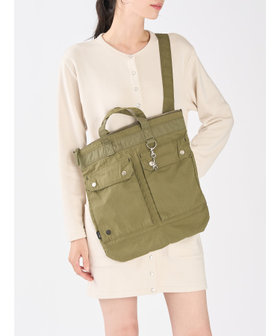 VOYAGE メンズ バッグ＆ウォレット agnes b. x POTR 2way ヘルメットバッグ   POTR01-01 カーキ