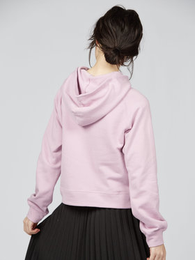 To b. by agnès b. ロゴ刺繍 コットン ニューマカロンカラー スウェットフーディー ピンク