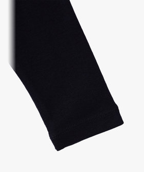 ENFANT ユニセックス キッズ "b." ロゴ コットン 長袖 Tシャツ ブラック