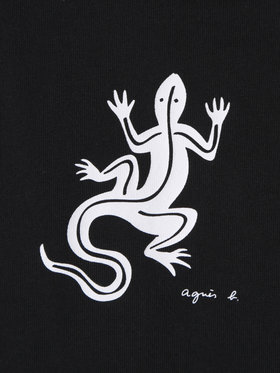 ENFANT ベビー ベビー アイコニック コットン 半袖 Tシャツ "Lezard" ブラック