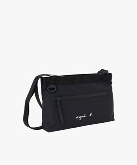 VOYAGE メンズ バッグ＆ウォレット ナイロン スモール ショルダーバッグ "Fred" ABH02-03 ブラック