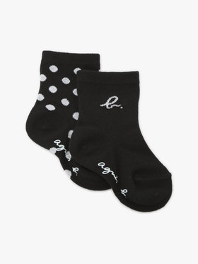 ENFANT ベビー ベビー サークル柄ソックス ブラック