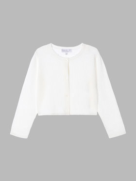 ENFANT ガールズ 【Outlet】LY83 E CARDIGAN キッズ カーディガン ホワイト