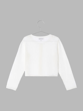 ENFANT ガールズ 【Outlet】LY83 E CARDIGAN キッズ カーディガン ホワイト