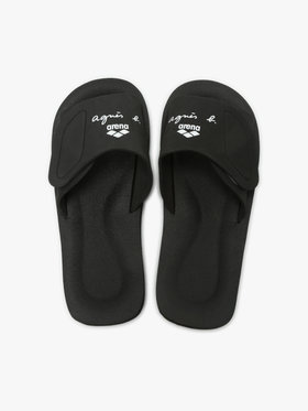 FEMME ウィメンズ agnes b. x arena サンダル ブラック