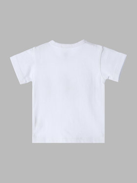 ENFANT ベビー ベビー アイコニック コットン 半袖 Tシャツ "Lezard" ホワイト