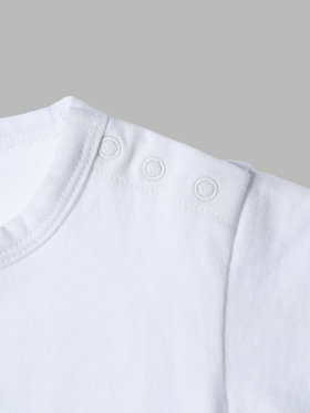 ENFANT ベビー ベビー アイコニック コットン 半袖 Tシャツ "Lezard" ホワイト