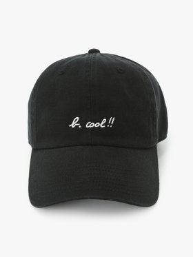To b. by agnès b. 【Outlet】To b. by agnes b.× green label relaxing コットン 刺繍 キャップ "b. cool!!" ブラック