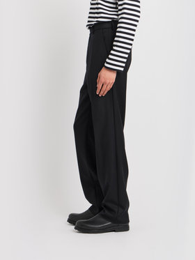 HOMME メンズ メンズ ウールギャバジン パンツ ブラック