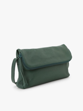 FEMME ウィメンズ ラムスキンレザー ショルダーバッグ "Asya" グリーン