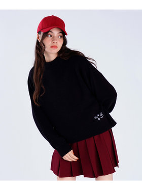 To b. by agnès b. ソフトニット プルオーバー ブラック