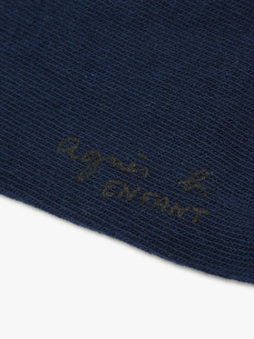 ENFANT ガールズ キッズ "b." ロゴ  ソックス ネイビー