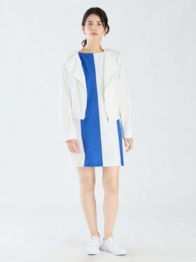 FEMME ウィメンズ 【Outlet】JIY4 ROBE ワンピース ロイヤルブルー×ホワイト