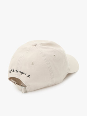 To b. by agnès b. 【Outlet】To b. by agnes b.× green label relaxing コットン 刺繍 キャップ "b. cool!!" ホワイト