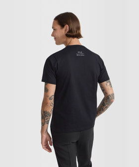 FEMME ウィメンズ プリント コットン 半袖 アーティスト Tシャツ "Krink" ブラック